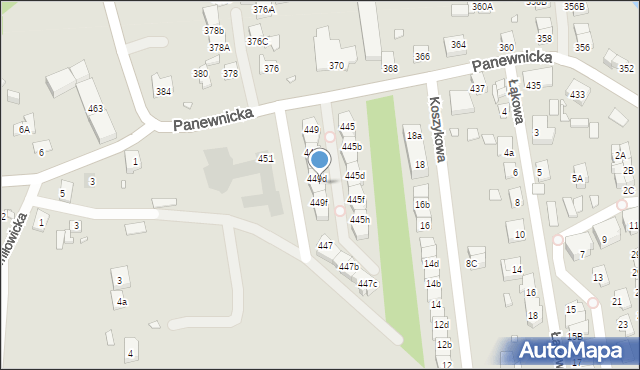 Katowice, Panewnicka, 449e, mapa Katowic