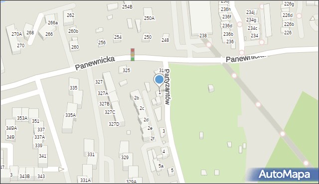Katowice, Partyzantów, 1, mapa Katowic
