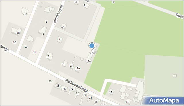 Kazimierz, Paderewskiego Ignacego Jana, 17B, mapa Kazimierz