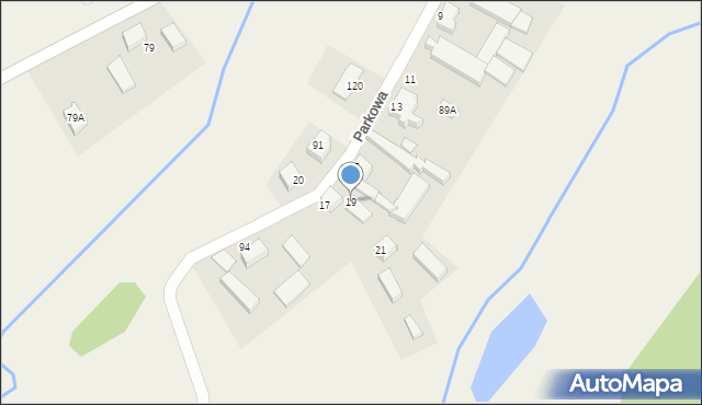 Kczewo, Parkowa, 19, mapa Kczewo