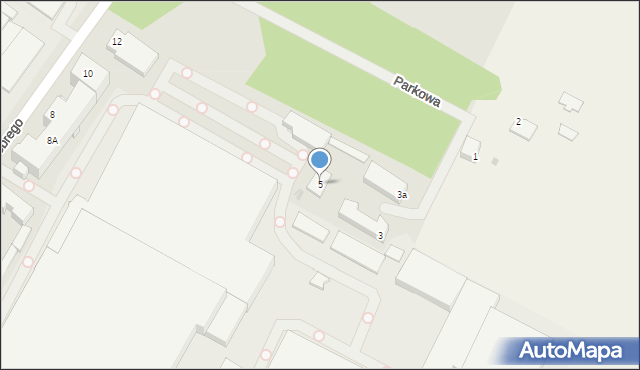 Kętrzyn, Parkowa, 5, mapa Kętrzyn