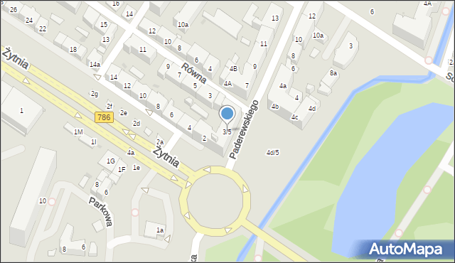 Kielce, Paderewskiego Ignacego Jana, 3/5, mapa Kielc