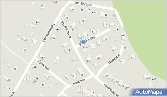 Kielce, Pallotyńska, 2, mapa Kielc