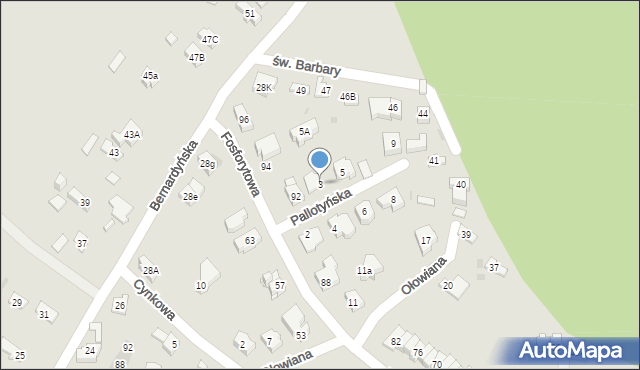 Kielce, Pallotyńska, 3, mapa Kielc