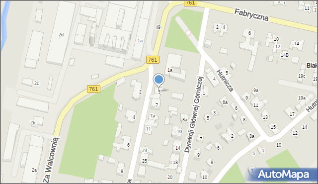 Kielce, Pańska, 3, mapa Kielc