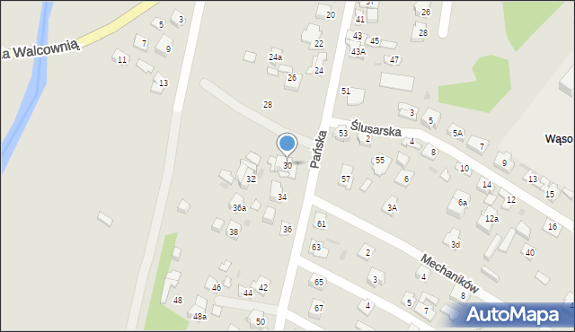 Kielce, Pańska, 30, mapa Kielc