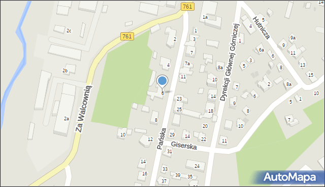 Kielce, Pańska, 6, mapa Kielc