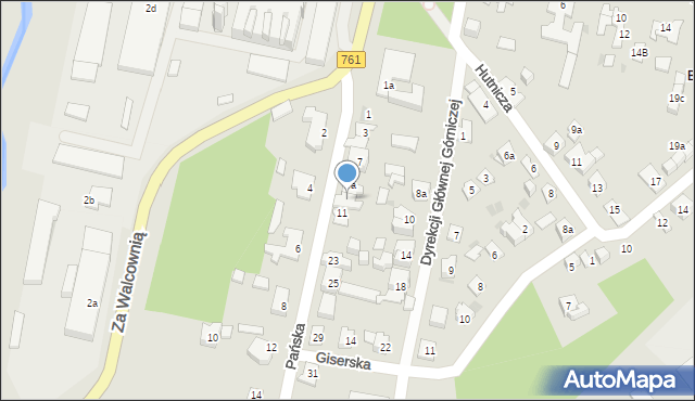 Kielce, Pańska, 9, mapa Kielc