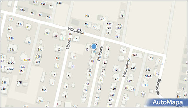 Kiełczów, Parkowa, 12, mapa Kiełczów