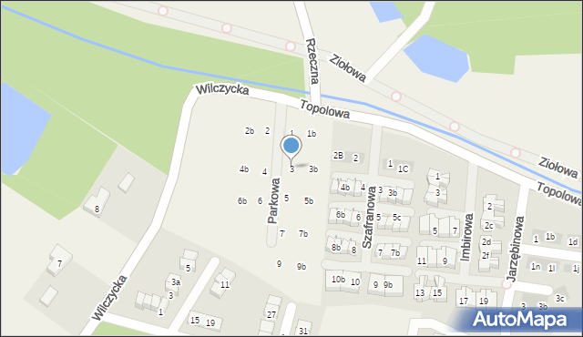 Kiełczówek, Parkowa, 3, mapa Kiełczówek