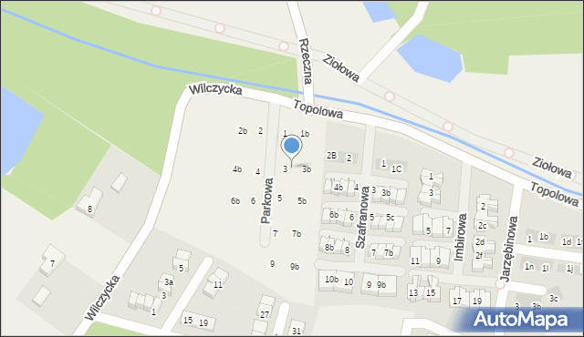 Kiełczówek, Parkowa, 3a, mapa Kiełczówek