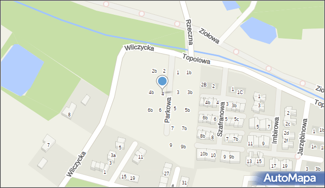 Kiełczówek, Parkowa, 4, mapa Kiełczówek