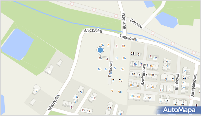 Kiełczówek, Parkowa, 4b, mapa Kiełczówek