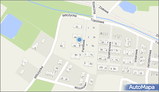 Kiełczówek, Parkowa, 6, mapa Kiełczówek