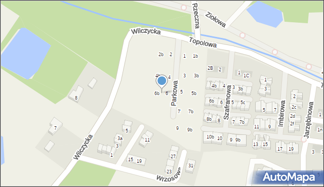 Kiełczówek, Parkowa, 6a, mapa Kiełczówek