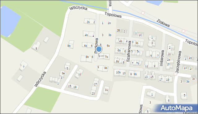 Kiełczówek, Parkowa, 7, mapa Kiełczówek