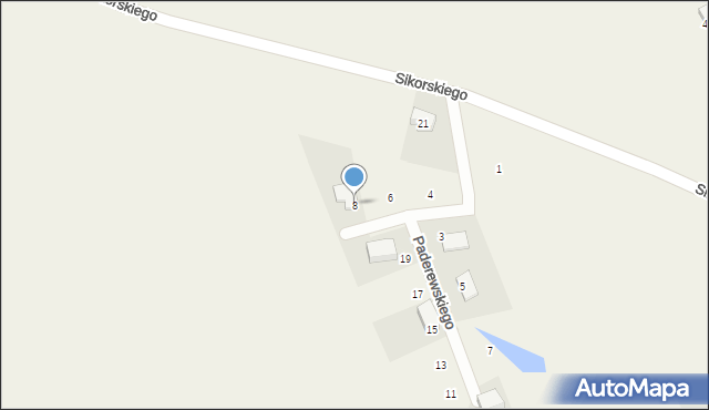 Kielno, Paderewskiego Ignacego Jana, 8, mapa Kielno