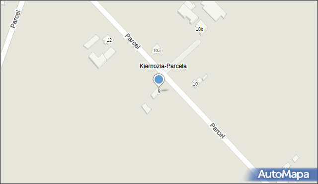 Kiernozia, Parcel, 9, mapa Kiernozia