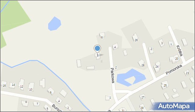 Kleszczewko, Parkowa, 3, mapa Kleszczewko