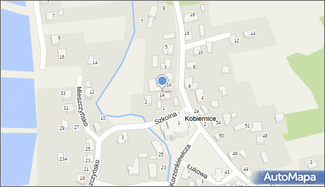 Kobiernice, Parkowa, 1a, mapa Kobiernice