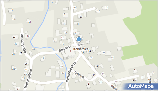 Kobiernice, Parkowa, 2a, mapa Kobiernice