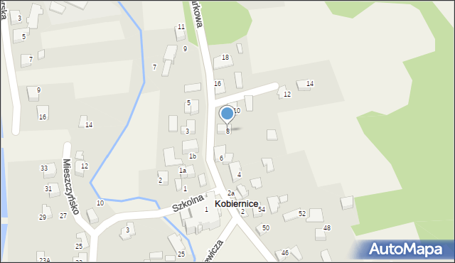 Kobiernice, Parkowa, 8, mapa Kobiernice