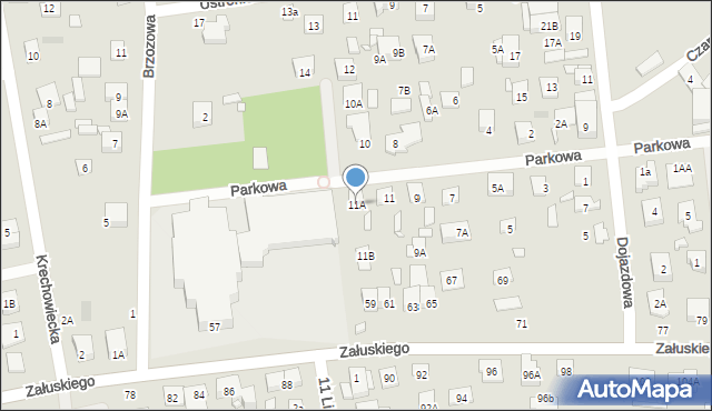 Kobyłka, Parkowa, 11A, mapa Kobyłka