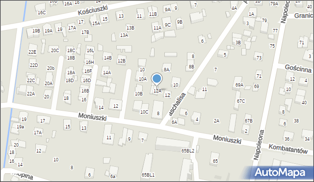 Kobyłka, Paschalisa, 12A, mapa Kobyłka