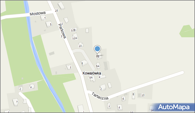 Kocierz Moszczanicki, Parkowa, 6B, mapa Kocierz Moszczanicki