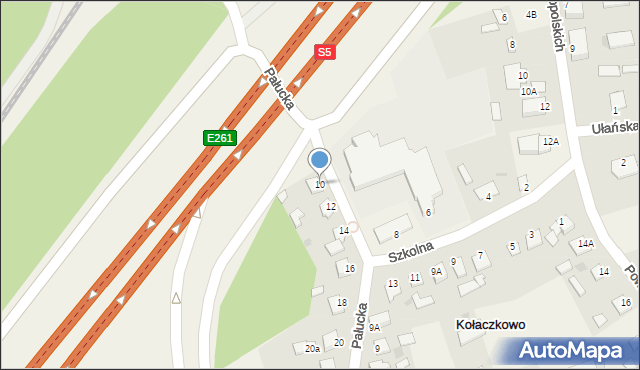 Kołaczkowo, Pałucka, 10, mapa Kołaczkowo