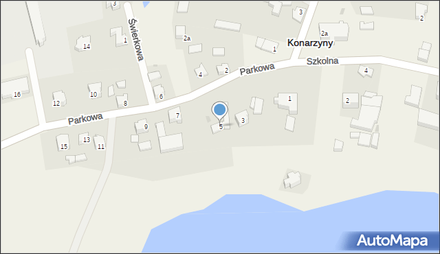 Konarzyny, Parkowa, 5, mapa Konarzyny