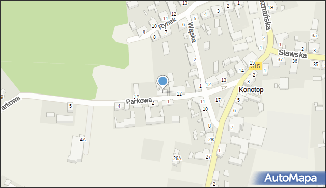 Konotop, Parkowa, 11, mapa Konotop