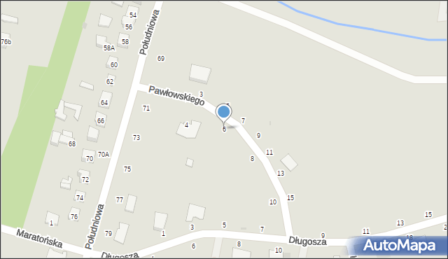 Końskie, Pawłowskiego Antoniego, bp., 6, mapa Końskie