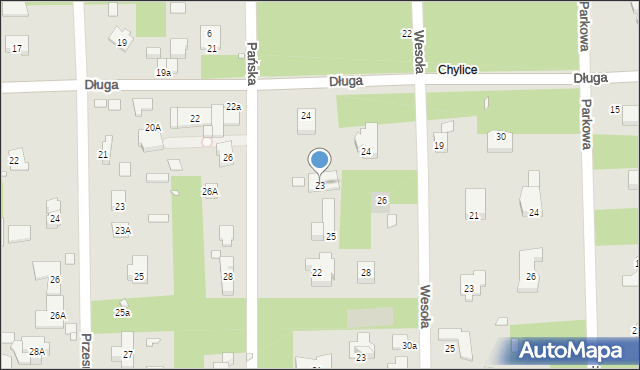 Konstancin-Jeziorna, Pańska, 23, mapa Konstancin-Jeziorna