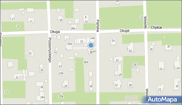 Konstancin-Jeziorna, Pańska, 26, mapa Konstancin-Jeziorna