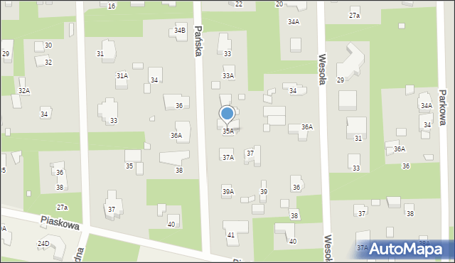 Konstancin-Jeziorna, Pańska, 35A, mapa Konstancin-Jeziorna