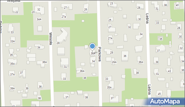 Konstancin-Jeziorna, Parkowa, 34A, mapa Konstancin-Jeziorna