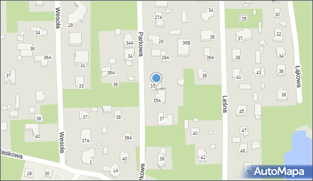 Konstancin-Jeziorna, Parkowa, 35, mapa Konstancin-Jeziorna