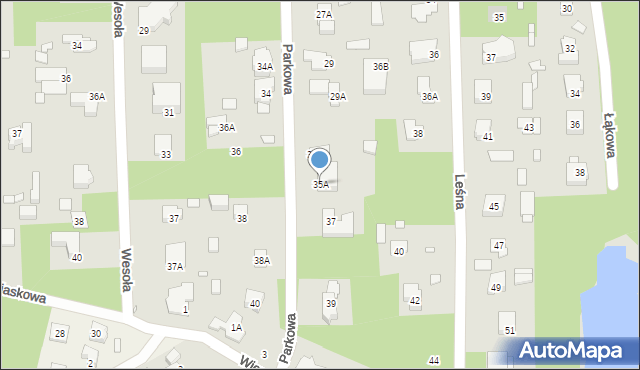 Konstancin-Jeziorna, Parkowa, 35A, mapa Konstancin-Jeziorna