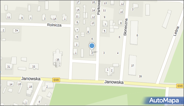 Konstantynów, Parkowa, 2, mapa Konstantynów