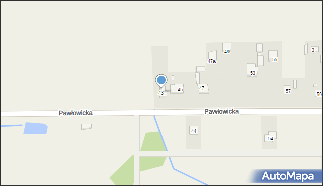 Kopana, Pawłowicka, 43, mapa Kopana