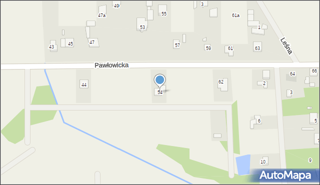 Kopana, Pawłowicka, 54, mapa Kopana