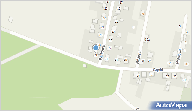 Koszęcin, Parkowa, 29, mapa Koszęcin