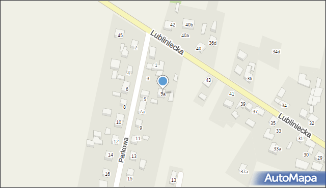 Koszęcin, Parkowa, 5a, mapa Koszęcin