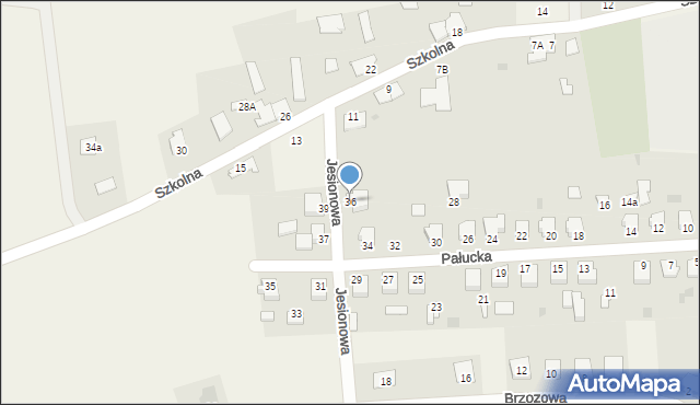 Kowalewo, Pałucka, 36, mapa Kowalewo