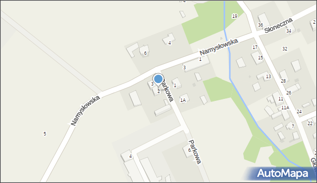 Kowalowice, Parkowa, 2, mapa Kowalowice