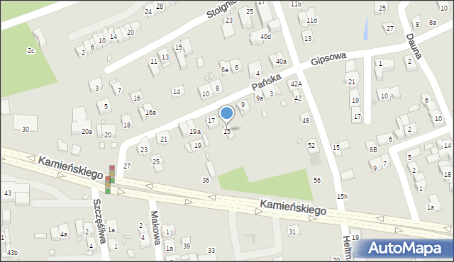 Kraków, Pańska, 15, mapa Krakowa