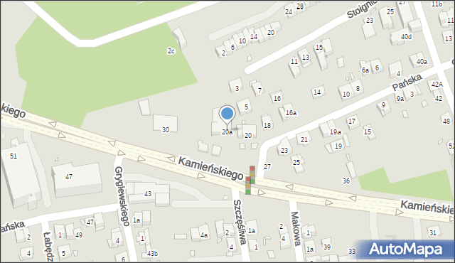 Kraków, Pańska, 20a, mapa Krakowa