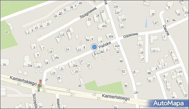 Kraków, Pańska, 9, mapa Krakowa