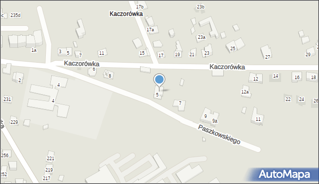 Kraków, Paszkowskiego Franciszka, gen., 15f, mapa Krakowa